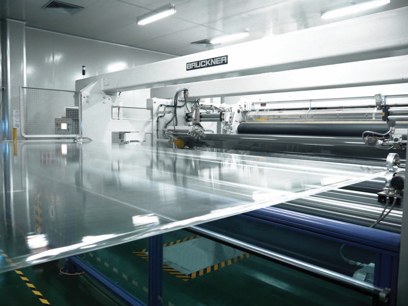 View of a high performance stretching line.