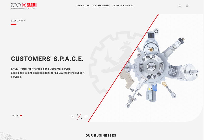 In its centenary year, SACMI starts with a website relaunch.