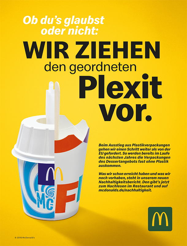 Motiv der aktuellen Kampagne zur Reduktion von Einweg-Kunststoffprodukten.