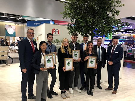 Preisverleihung des deutschen FFI/Pro Carton Young Designers Awards auf der FachPack 2019.
