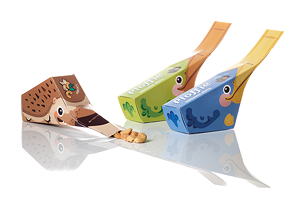 „Ploffie“ ist eine Verpackung für Nüsse.