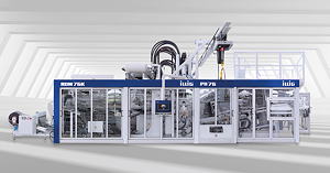 Erster Auftritt für den Illig-Rollenautomaten RDM 76K der 4. Generation mit neu konzipiertem Produkthandling PH 76 und einer Endverpackungslösung anlässlich der K 2019.