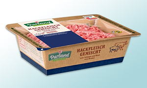Kaufland bietet die neue Fleischverpackung in allen Filialen in Bayern und Baden-Württemberg an.