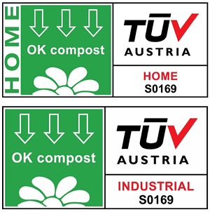 Five plants in Europe and Asia have been awarded OK compost HOME and OK compost INDUSTRIAL labels by the TÜV AUSTRIA Belgium NV testing company.