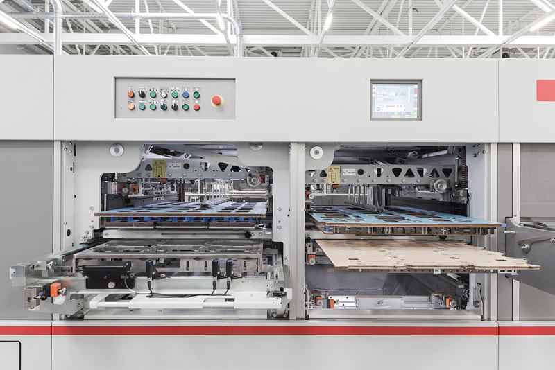 The Bobst Visioncut 106 for die-cutting.