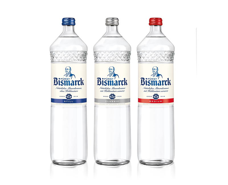 Neues Flaschendesign für Fürst Bismark.