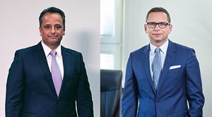 Dr. Stefan Girschik, CEO der Meraxis Group (links) und Gabriel Szabó, Executive Vice President Downstream der MOL Group.