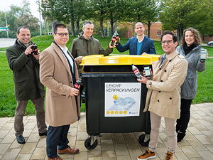 v.l.:  Philipp Bodzenta (Coca-Cola Österreich), Christian Abl (Reclay Österreich), Laszlo Niklos (Coca-Cola Österreich), Herbert Bauer (Coca-Cola HBC Österreich), Mark Joainig (Coca-Cola HBC Österreich), Nicole Vacha (Reclay Österreich)