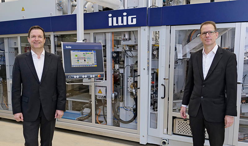 Jürgen Lochner (CSO/CTO) (links) und Carsten Strenger (CEO) führen ILLIG gemeinsam seit dem 01.12.2020.