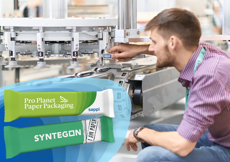 Sappi und Syntegon Technology bündeln ihre Kräfte für nachhaltige, papierbasierte Verpackungslösungen in der Süßwarenindustrie.