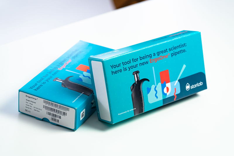 Mehr Farbe im Labor: Präzisionspipetten ansprechend verpackt.