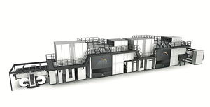Im Schumacher-Werk in Greven bedruckt die neue digitale RSR-Maschine von BHS das Deckenpapier inline, bevor es die BHS-Wellpappenanlage weiterverarbeitet.