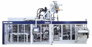 ILLIG erhöht mit der RDM 76Kb die Schließkraft um 50 % auf 900 kN. Formteilhöhen von bis zu 255 mm sind jetzt möglich.