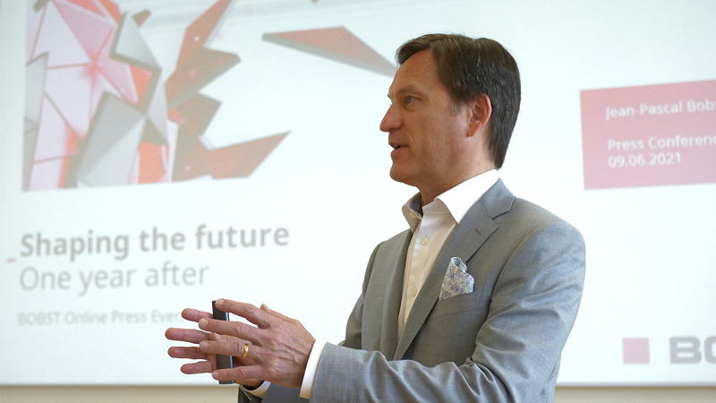 Jean-Pascal Bobst at the BOBST Annual Press Conference, June 9th 2021