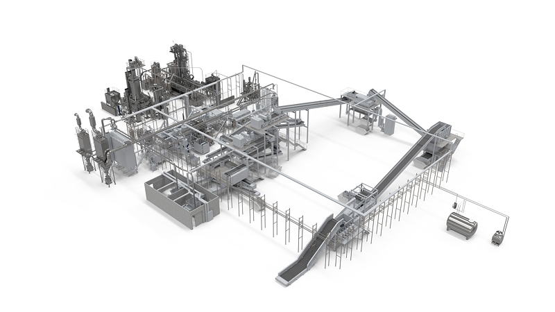 The Group’s MetaPure technology recovers materials like PET bottles and polyolefin packages – in a quality enabling the recyclate obtained to be used in equivalent applications.