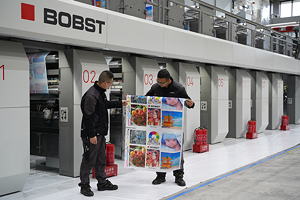 Also BOBST developed successful water-based applications on its gravure presses, utilizing Siegwerk’s new formulation water-based inks