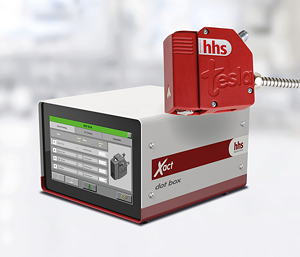 Der dot box Kit von Baumer hhs ermöglicht Klebstoffeinsparungen von mindestens 50 % bei der Umstellung von Raupen auf Punktklebung.