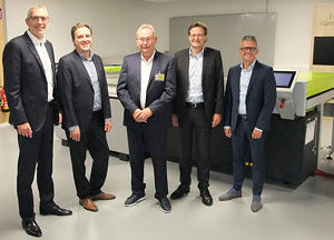 Führten beim Presse-Workshop anlässlich des 25-jährigen Jubiläums ihrer Zusammenarbeit eine interessante Diskussion auf hohem Niveau (von links nach rechts): Markus Gehler, Pascal Thomas, Udo Linke, Dr. Thomas Klein und Antoin Daamen.