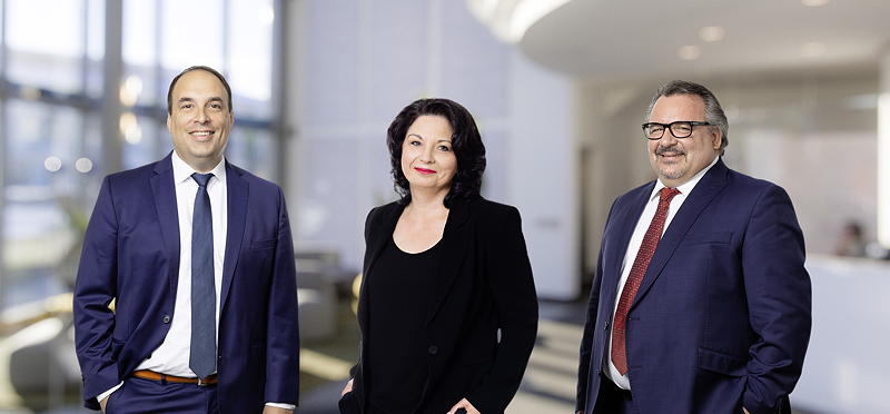 Die Geschäftsführenden der MOSCA GmbH (v.l.n.r.) Alfred Kugler, Simone Mosca und Timo Mosca ziehen eine positive Bilanz für 2021.