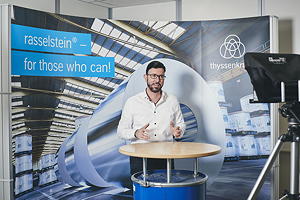 Ein stetiger Ausbau des digitalen Angebots von thyssenkrupp Rasselstein soll fehlende reale Kontakte auffangen.