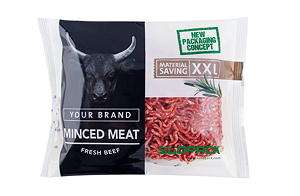 Weniger Verpackungsmaterial pro Verkaufseinheit dank Flow Packs.