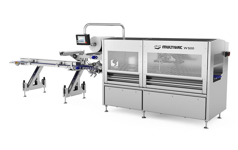 Mit dem W 500 bringt MULTIVAC eine universelle Flowpacking-Lösung auf den Markt, die eine hohe Flexibilität für das Verpacken unterschiedlichster Lebensmittel bietet.