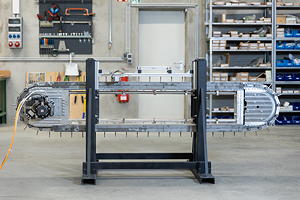 Lineartaktsysteme sind häufig der Bottleneck von Montage- und Verpackungslinien. Mit der Lösung von tech4automation – hier im Bild der Prototyp – sind nun effizientere Prozesse möglich.