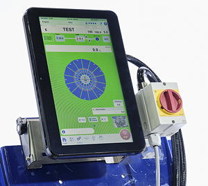 Der Touchscreen der Mehrkopfwaage CCW-AS kann auch zur Überwachung der Produktzufuhr eingesetzt werden.