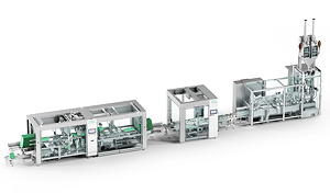 Mit der Linie bestehend aus PMX, Product Handling System und Elematic 3001 WAH zeigt Syntegon eine Komplettlösung zur Verpackung von Kaffeebohnen - inklusive moderner Steuerungstechnik.
