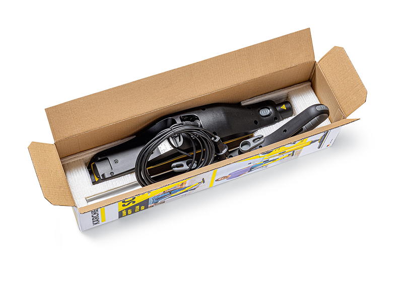 Maßgeschneiderte Schutzverpackung in geometrischen Formen aus Pflanzenstärke.